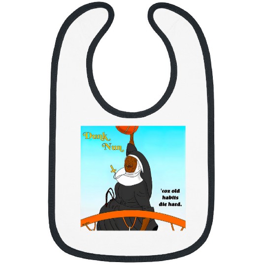 Sport Basketball Dunk Nun Coz Old Habits Die Hard Nun Playing Bibs