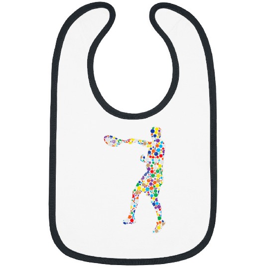 Sport Tennis Funny Colourful Polka Dot Tennis International Dot Day Bibs
