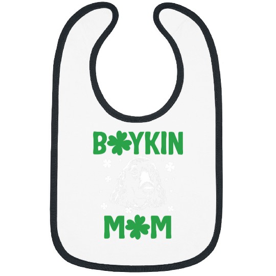 Boykin Spaniel Pet Boykin Mom Boykin Spaniel Hunting Dog Mama St Patricks Day Bibs