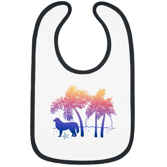 Pyrenees Pet Ombre Beach Sunrise Bibs