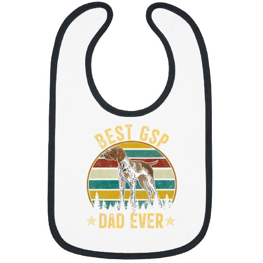 German Shorthaired Pet bests GSP Dad Ever Dog Lover Owner German Shorthaired Pointer 9 Bibs