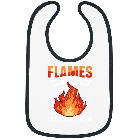 Firefighter Volunteer Fireman and Flames 2Firefighter Bibs