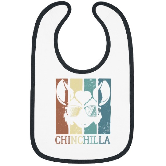 Chinchilla Mammal Wool Mouse Chinchilla Chinchillas Retro Rodent 6 Bibs