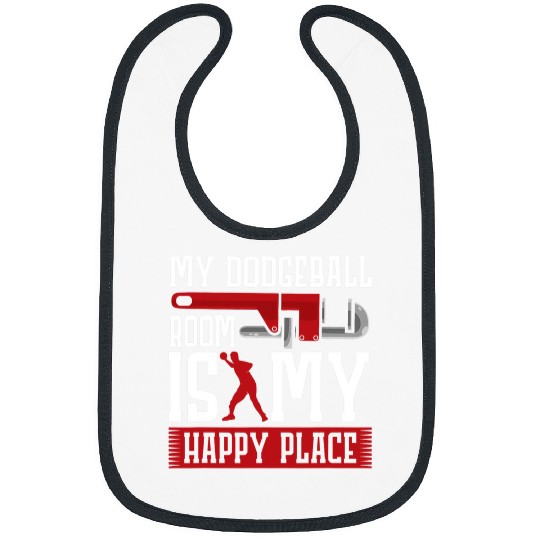 Sport Dodgeball My Dodgeball room is my happy place Bibs