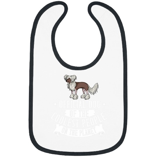 Chinese Crested Pet Powderpuff Dog Puppies Owner Lover Bibs