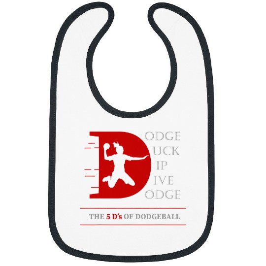 Sport Dodgeball Design for dodges duck dip dive dodges 5 Bibs
