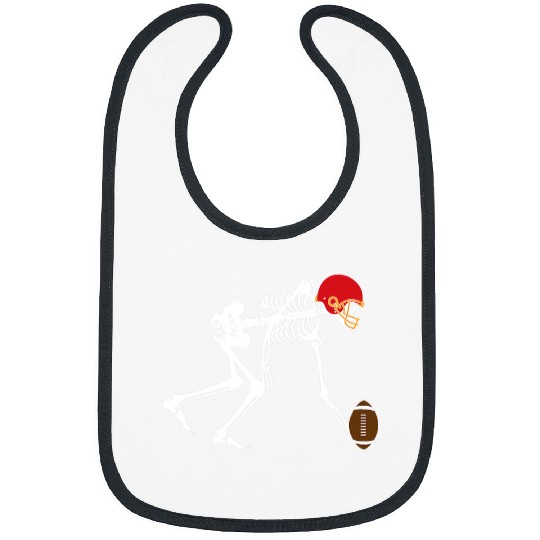 Sport American Football Skeletons Gift Funny Sunday Football Bibs