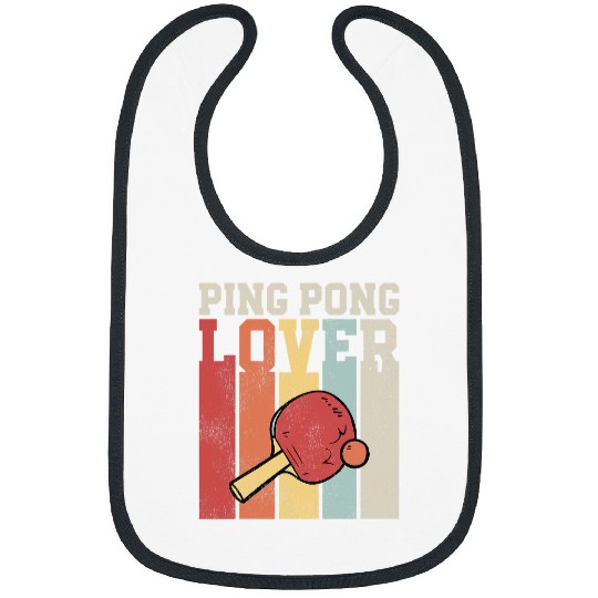 Sport Ping Pong Retro Vintage Paddle Ping Pong Lover Bibs