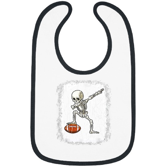 Sport American Football Skeletons Halloween Men Bleached Football Bibs
