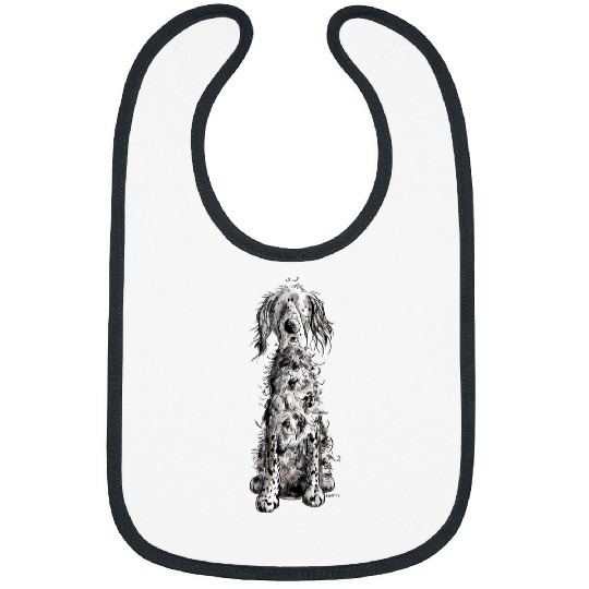 English Setter Pet Funny English Setter Dog I Gifts For Dog Lover Dog Art 8 Bibs