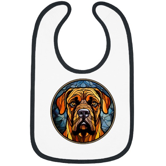 Boerboel Pet Stained Glass Leadlight Artistic Bibs