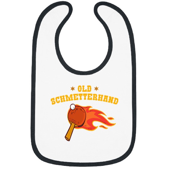 Sport Ping Pong Old Butterfly Table Tennis Bat Flames Bibs