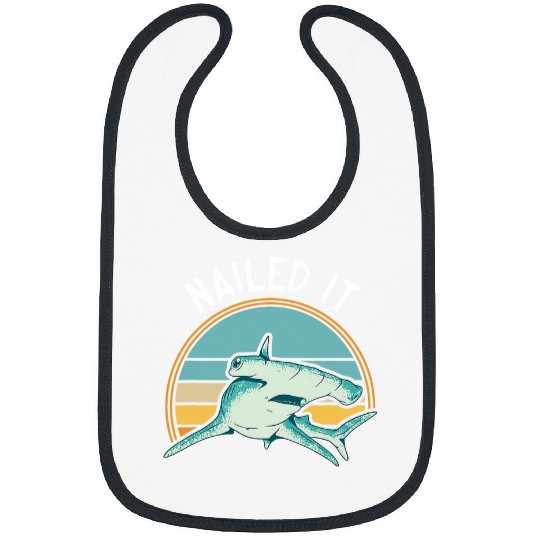 Hammerhead Shark Hammer Hear Shark Lover Sea Biologist 9 Bibs