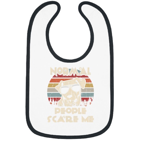 Chesapeake Pet Normal People Scare Me not My Chesapeake Bay Retriever Bibs