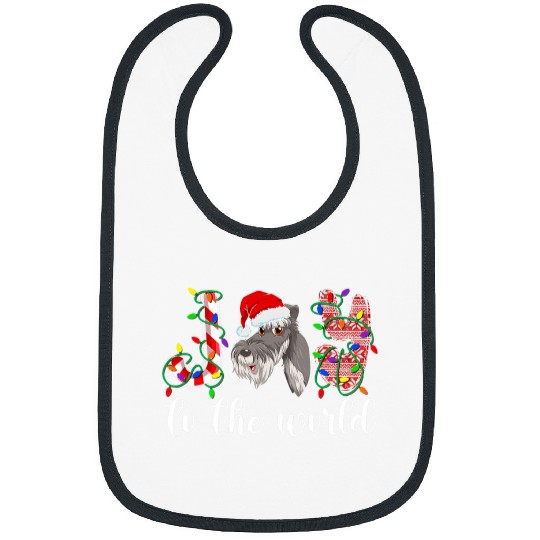 Mini Schnauzer Christmas Miniature Schnauzer xmass Party Bibs