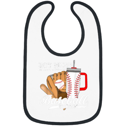 Sport Baseball Mama Hot Mess Always Stressed Game Day Bibs