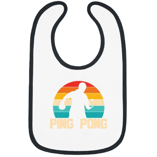 Sport Ping Pong Mens Words Okayest Ping Pong Player Bibs