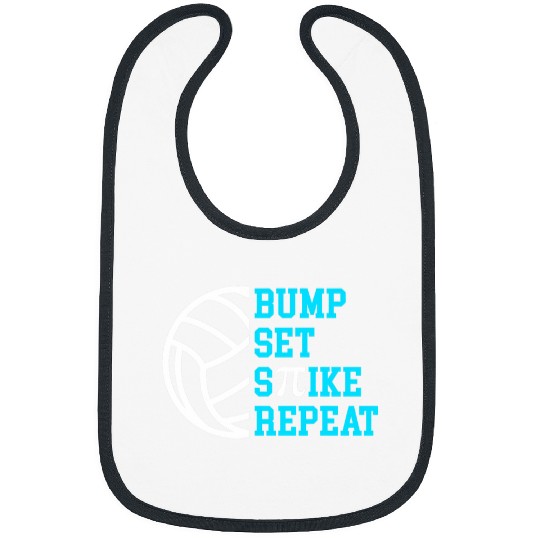 Discover Sport Volleyball Pi Day Volleyball Bump Set Spike Repeat Math Teacher Pi Bibs