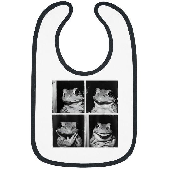 Posing Frog Model Photo Quirky Toad Love Frogs Funny Animal Bibs