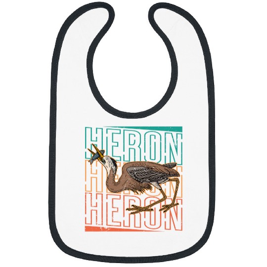 Heron water wildlife birdwatching birder biologist binocular 14 Bibs