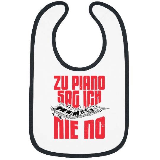 Funny Piano Player Piano Musician Orchestra Music Teacher 2 Bibs