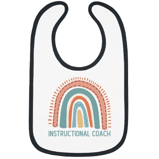Pastel Rainbow Instructional Coach Bibs