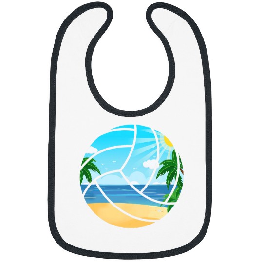 Sport Volleyball Tropical Summer Beach Volleyball Beach Sand Sunset Bibs