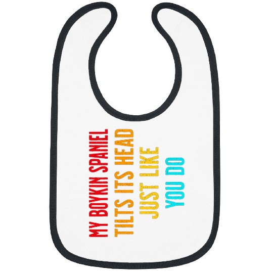 Boykin Spaniel Pet My Boykin Spaniel tilts its Head just like you do Bibs