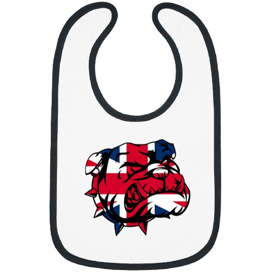 English Bulldog Pet British Bulldog Union Jack Flag Bibs
