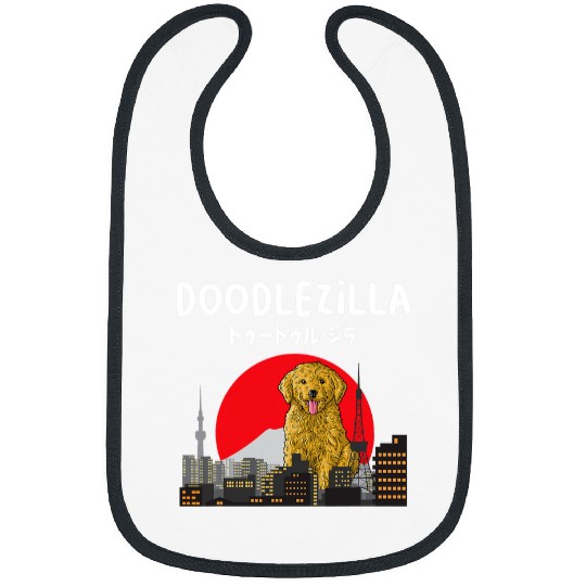 Goldendoodle Pet Doodlezilla Funny Dog Goldendoodle Labradoodle Bibs