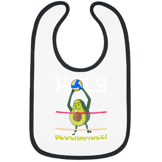 Sport Volleyball Holy Blockamole Volleyball Avocado Men Women Funny 8 Bibs