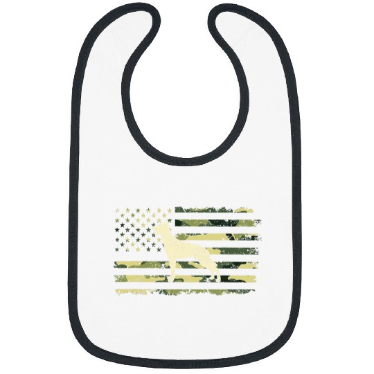 Belgian Malinois Pet s Camouflage s American Flag Bibs