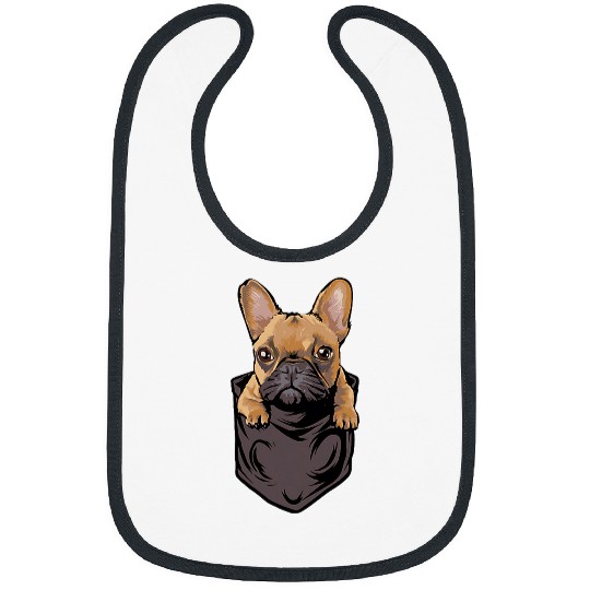 French Bulldog Pet Frenchie In Pocket Dog Owners Bibs