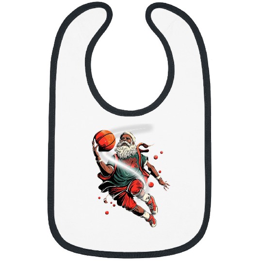 Sport Basketball Happy Kwanzaa Merry Kwanzaa Santa Black Christmas Basketball 2 Bibs