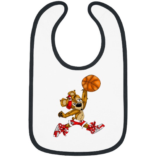 Sport Basketball Mj Basketball Teddy Bear San Francisco Street Artist Zamiro Bibs