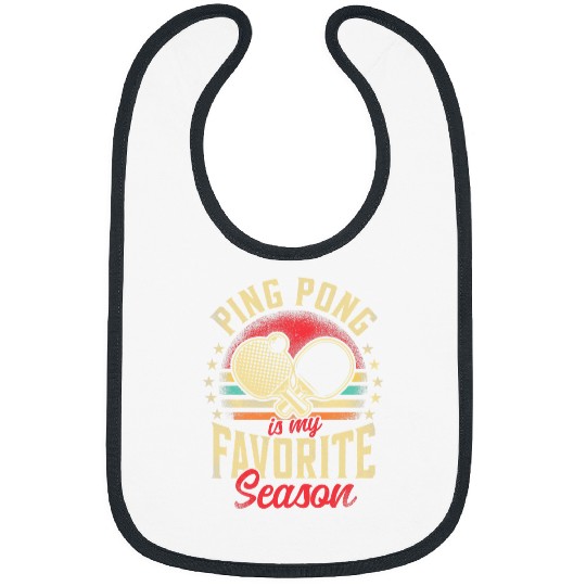 Sport Ping Pong Retro Vintage Paddle Ping Pong Is My Bibs