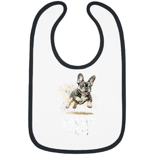 French Bulldog Pet Funny Frenchie Chases Tail Funny French Bulldog 6 Bibs