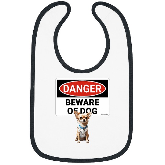Chihuahua Pet Danger beware of dog Bibs