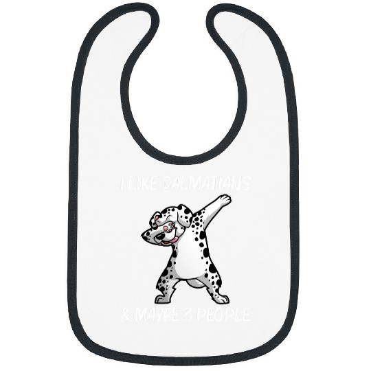 Dalmatian Pet For Men Women Dalmatians Hip Hop Dabbings Dog 38 Bibs