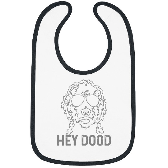 Goldendoodle Pet Hey Dood Funny Labradoodle Goldendoodle Bibs