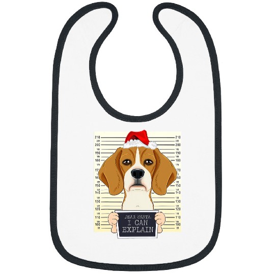 Beagle Pet Dear Santa I Can Explain Funny Christmas Beagle 493 Bibs