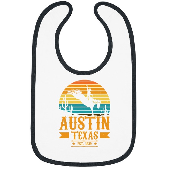 Horse Pet Austin Texas Rodeo Rider Horse Austin Souvenir Texas Bibs