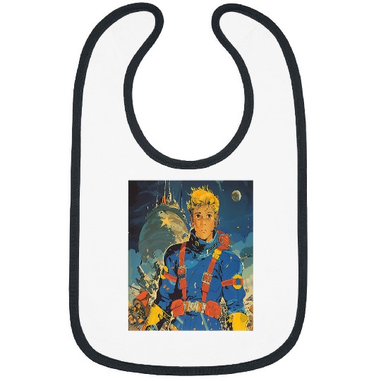 Retro vintages 1950s Space SciFi Comic Book Outer Space Art Bibs
