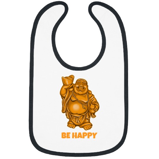 Buddha Monk Namaste Praying Pray Smile Happy Laugh Buddhism 26 Bibs