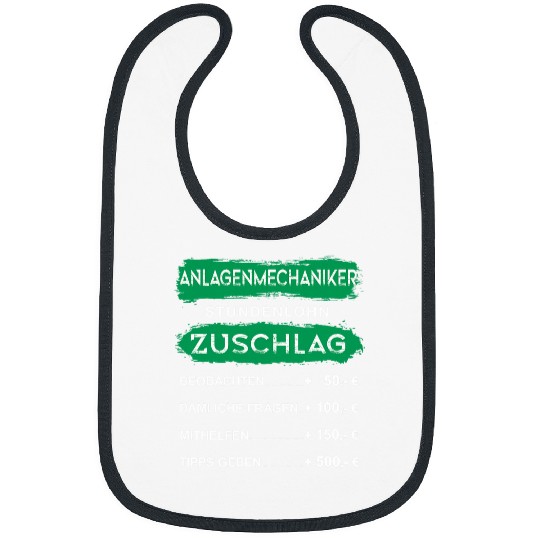 Discover Funny Plant Mechanic with German Text Shrhrhrswag  Hourly Bibs