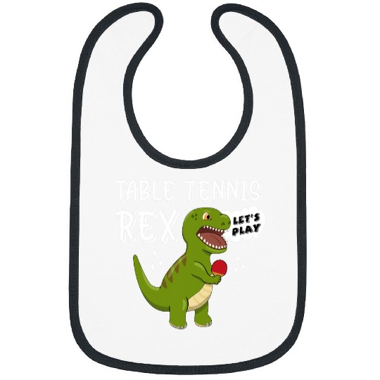 Sport Ping Pong Dino Funny TRex Dinosaur Table Tennis Ping Pong Kids Bibs
