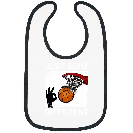Sport Basketball Im Just Built Different 3 point hand sign Bibs