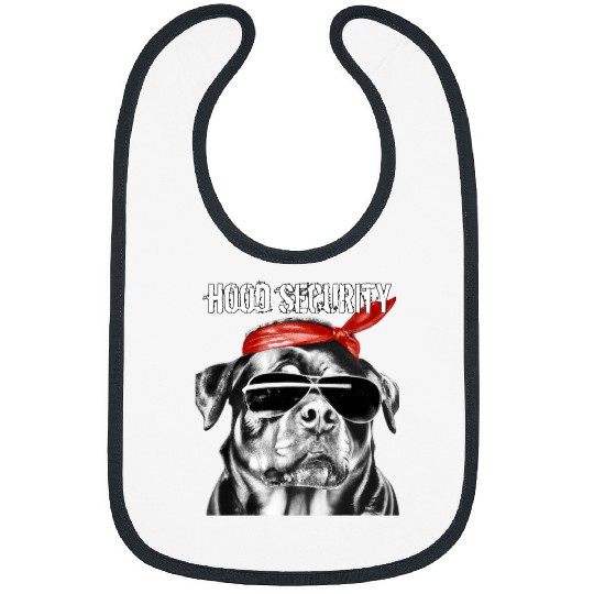Rottweiler Pet West coast rappers HIP HOP old HOOD SECURITY Bibs