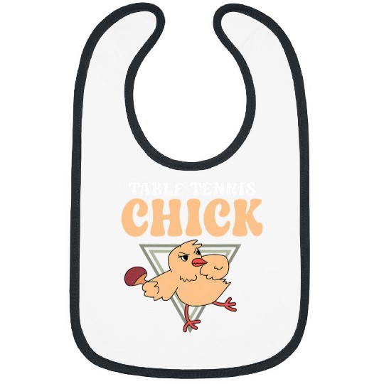 Sport Ping Pong Girl Chicken Retro vintages Table Bibs