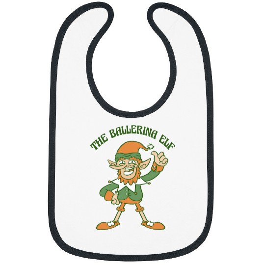 The Ballerina Elf Cute Ugly Christmas Sweater Bibs